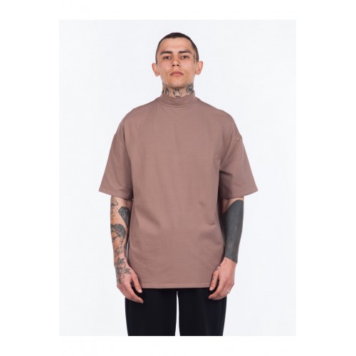 Футболка oversize з високим горлом Cappuccino Футболка oversize з високим горлом Cappuccino