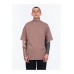 Футболка oversize з високим горлом Cappuccino Футболка oversize з високим горлом Cappuccino