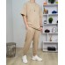 Комплект футболка штани Oversize бежевий Комплект футболка штани Oversize бежевий