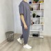 Комплект футболка штани Oversize сірий