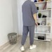 Комплект футболка штани Oversize сірий