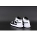 Nike Air Jordan Retro 1 Mid Lase Black White Grey Nike Air Jordan Retro 1 Mid Lase Black White Grey