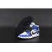 Nike Air Jordan Retro 1 Mid Laser Blue White Black Nike Air Jordan Retro 1 Mid Laser Blue White Black