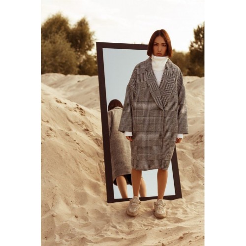 Пальто женское Oversize в клетку Пальто женское Oversize в клетку