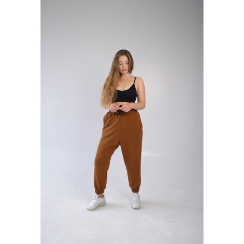 Штани OVERSIZE жіночі карамель Hi mate