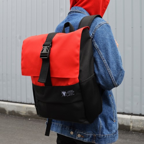 Рюкзак Roll Top Black-Red