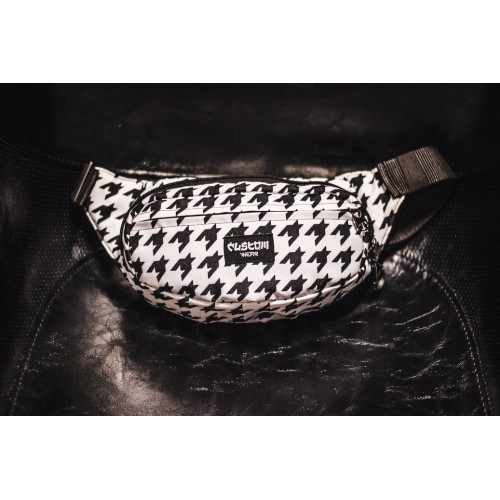 Сумка бананка Goose Black White