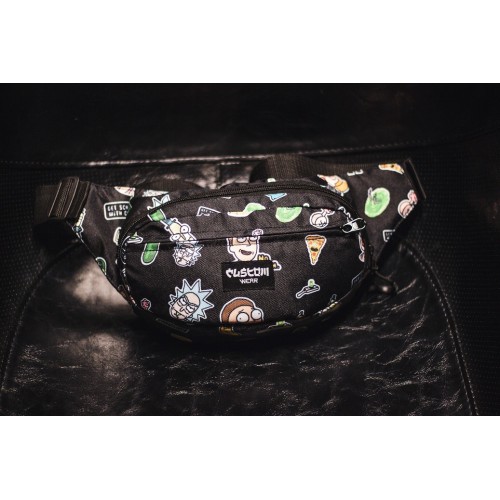 Сумка поясная Rick and Morty Black