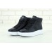 Кроссовки Alexander McQueen High-Tops Leather black Кроссовки Alexander McQueen High-Tops Leather black