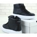 Кроссовки Alexander McQueen High-Tops Leather black Кроссовки Alexander McQueen High-Tops Leather black