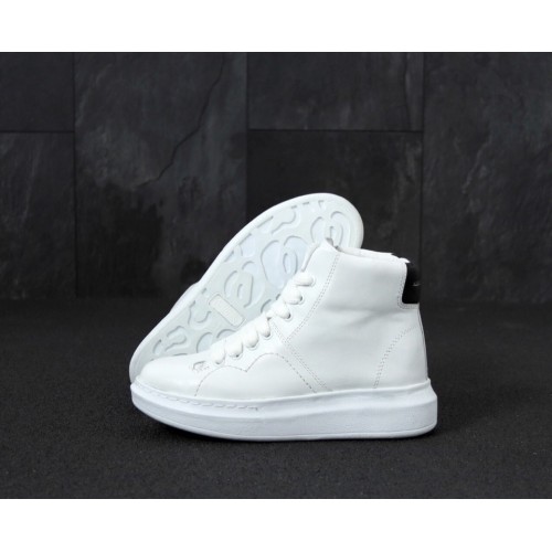 Кроссовки Alexander McQueen High-Tops Wihte Кроссовки Alexander McQueen High-Tops Wihte
