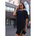 Футболка сукня чорна Футболка сукня чорна
