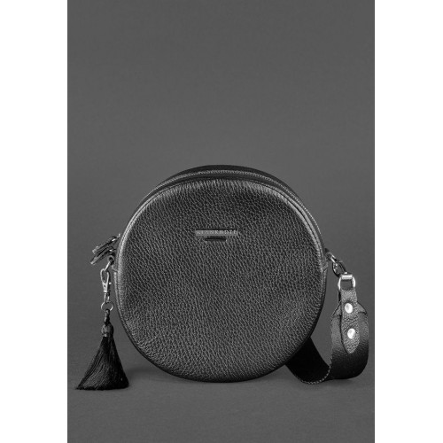 Круглая сумочка оникс