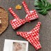 Купальник раздельный в клетку